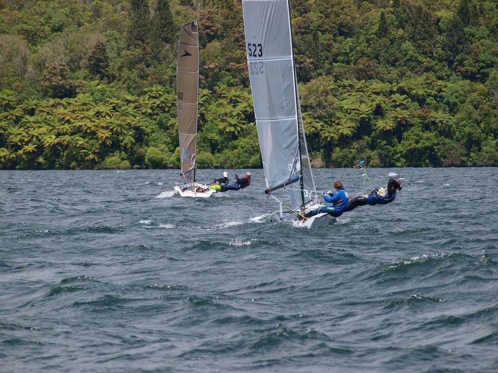 Plenty of wind and plenty of green on Lake Rotoiti - Rotoiti Spring Sprints 2010 © Nadine Moeller